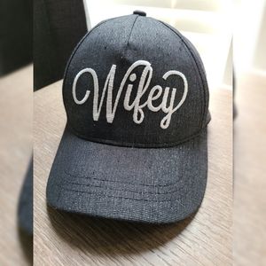 Embroidered Sparkly Wifey Cap